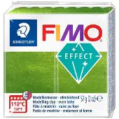 Fimo effect ovenhardende boetseerklei standaard blokje 57 g - metallic groen