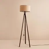 Opviq Vloerlamp Fred | textiel naturel 21x21x140 cm vloerlampen | NADUVI