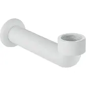 Geberit aansluitbocht 90gr.met roset d50 wit