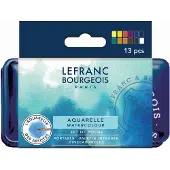Lefranc & Bourgeois Metal Pocket Box Aquarelset 12 napjes