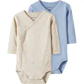 Name it NBNBODY 2P LS WRAP SOLID NOOS Unisex Body - Maat 50