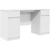 vidaXL Bureau Wit Bewerkt hout 140 x 49 x 76 cm