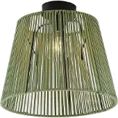 QAZQA Japandi Buiten Plafondlamp met Groen Touw IP54 - Jayla