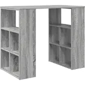 vidaXL Bureau Grijs Sonoma Bewerkt hout 90 x 50 x 75 cm