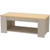 Loft 24 Emerald-Salontafel - 1-plank - Eiken/CrÃ¨me