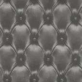Rasch Chesterfield Behang Grijs Antraciet – 3D Lederlook Effect