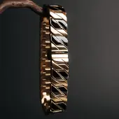 Holzkern armband Bariton (Esdoorn & Goud)