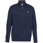 U.S. POLO ASSN. Trui 'UMKurt' saffier / bloedrood / wit