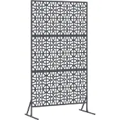 vidaXL Privacyscherm 100 x 50 x 180 cm Staal Antraciet