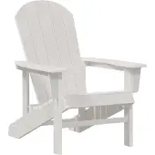 vidaXL Adirondack-stoel Wit 82 x 74 x 92 cm HDPE