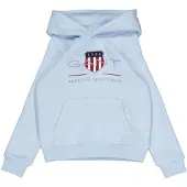 Gant Kids Unisex Archive Shield Raglan Hoodie Calming Blue Maat: 98/104 | Sportkleding Outlet | kids | Blauw