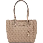 GUESS Schoudertas 'KATYA MULTI COMP TOTE' cappuccino / donkerbruin