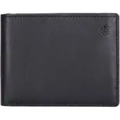 Esquire Leren Kaarthoes Logo Cardholder Black Zwart