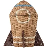 Bloomingville Space rattan mand met deksel 31x35 cm Natuur