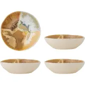 Bloomingville Lacey schalen geel set van 4 stuks - 82072536