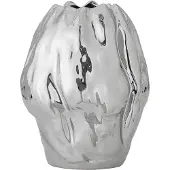 Bloomingville Bobby vaas 23,5x29 cm Zilverkleurig