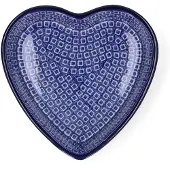 Bunzlau Castle Ovenschaal Blue Diamond Heart 20,5 cm