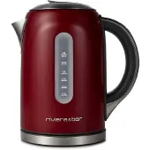 Riviera & Bar BBT577 Elektrische RVS Waterkoker met Instelbare Temperatuur, 1L, 2000W