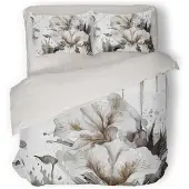 Eleganzzz Dekbedovertrek Micropercal Bloom Haven - multi 200x200/220cm