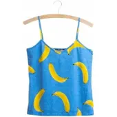 Snurk Strap Top Women Banana Blue-S