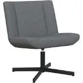vidaXL Draaistoel Donkergrijs 63 x 75 x 76 cm Stof