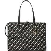 Armani Exchange Handtas 'GYNGER' ivoor / donkerbeige / zwart