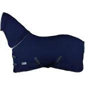 BASELINE Polar Combo Fleecedeken - Maat: 155 - Donkerblauw - Fleece
