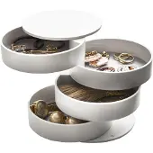 SmartaSaker Sieradendoos Tower 4 Tiers White