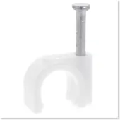 Q-Link Kabelclip | | 8 mm (20 stuks, Rond, Wit)