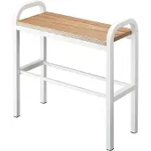 Yamazaki Schoenenrek met Houten Plank - Tower - Wit