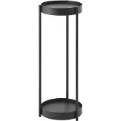 Yamazaki Plantenrek Binnen met Wielen - Tower - Zwart