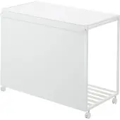 Yamazaki Afvalscheidingsprullenbak met wielen - 3 comp - Tower - Wit