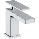 Hansgrohe Tecturis E - Wastafelkraan - Ééngreeps bediening - CoolStart energiebesparend - Met trekwaste - 80mm maat - Chroom
