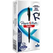 Paper Mate Replay Zwart Stick balpen Medium 12 stuk(s)