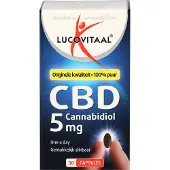 Lucovitaal CBD 5 miligram Cannabidiol Voedingssupplement - 30 capsules