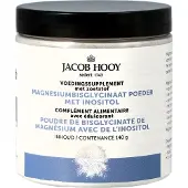 Jacob Hooy 1+1 gratis | Magnesiumbisglycinaat Poeder met Inositol - 140g