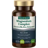 Holland & Barrett 1+1 gratis | Magnesium Complex + Vitamine B6, B12, Foliumzuur - 60 tabletten
