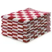 Linnick Keukendoekset Blok 50x50cm - rood - set van 6