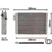 VAN WEZEL 03006408 Kachelradiateur, interieurverwarming