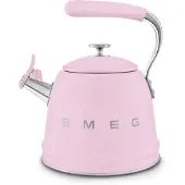 Smeg Waterkoker met fluitje WKF01PK Roze