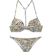 LASCANA Bikini lichtbeige / lichtgrijs / zwart / wit