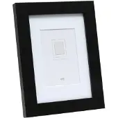 Deknudt Frames Deknudt zwarte fotokader met witte passe-partout MDF 70x100cm