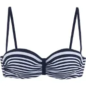 LASCANA Bikinitop marine / wit