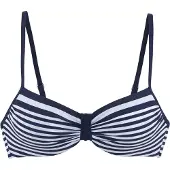 LASCANA Bikinitop marine / wit