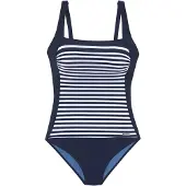 LASCANA Badpak marine / wit