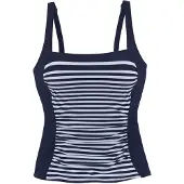 LASCANA Tankinitop marine / wit