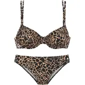 LASCANA Bikini beige / zwart