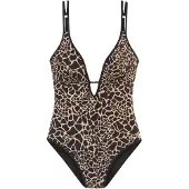 LASCANA Badpak beige / zwart