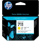 HP 711 (CZ136A) Inktcartridge 3x Geel - Multipack