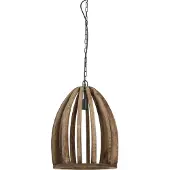 Present Time Hanglamp Ø38x46 cm HARANKA hout donker bruin